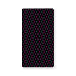 Black Pink And Blue Argyle Pattern Print Baby Crib Sheet