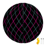 Black Pink And Blue Argyle Pattern Print Basketball