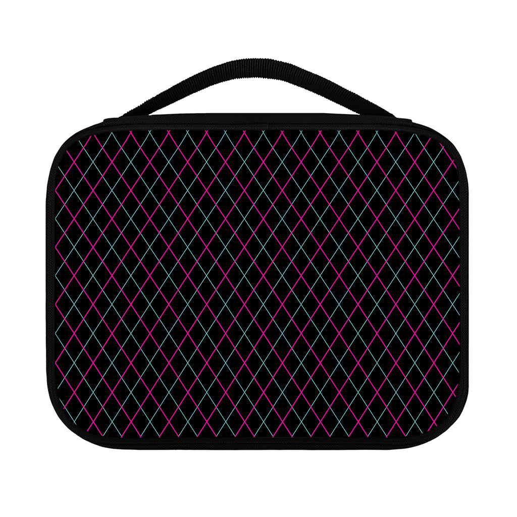 Black Pink And Blue Argyle Pattern Print Classic Bible Case
