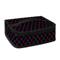Black Pink And Blue Argyle Pattern Print Small Lunch Bag