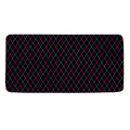 Black Pink And Blue Argyle Pattern Print Towel