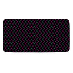Black Pink And Blue Argyle Pattern Print Towel