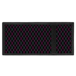 Black Pink And Blue Argyle Pattern Print Trifold Wallet