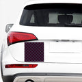 Black Pink And Blue Tartan Pattern Print Car Sticker