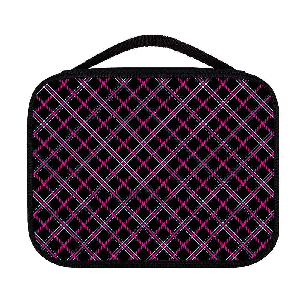 Black Pink And Blue Tartan Pattern Print Classic Bible Case
