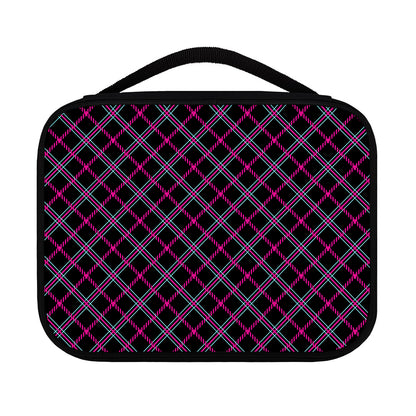 Black Pink And Blue Tartan Pattern Print Classic Bible Case