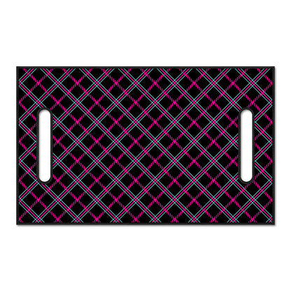 Black Pink And Blue Tartan Pattern Print Golf Cart Seat Cover