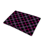 Black Pink And Blue Tartan Pattern Print Pet Cooling Mat Cover