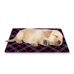 Black Pink And Blue Tartan Pattern Print Pet Cooling Mat Cover