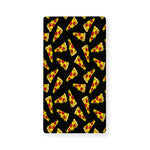 Black Pizza Pattern Print Baby Crib Sheet