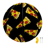 Black Pizza Pattern Print Basketball