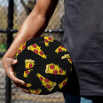 Black Pizza Pattern Print Basketball