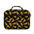Black Pizza Pattern Print Briefcase Bible Bag