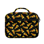 Black Pizza Pattern Print Briefcase Bible Bag