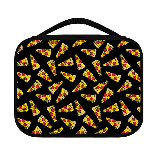 Black Pizza Pattern Print Classic Bible Case