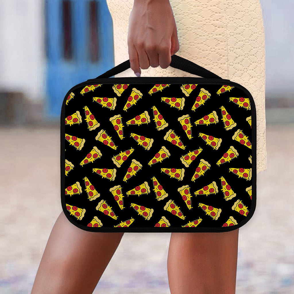 Black Pizza Pattern Print Classic Bible Case