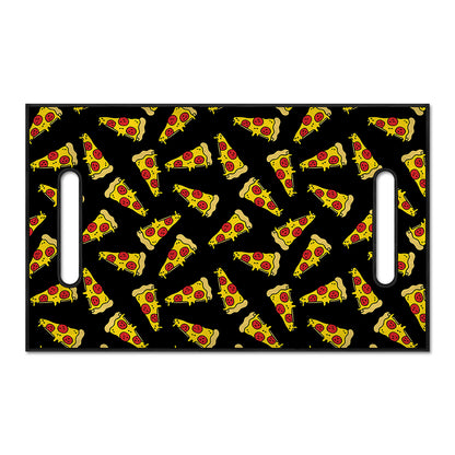 Black Pizza Pattern Print Golf Cart Seat Cover