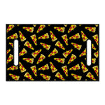 Black Pizza Pattern Print Golf Cart Seat Cover