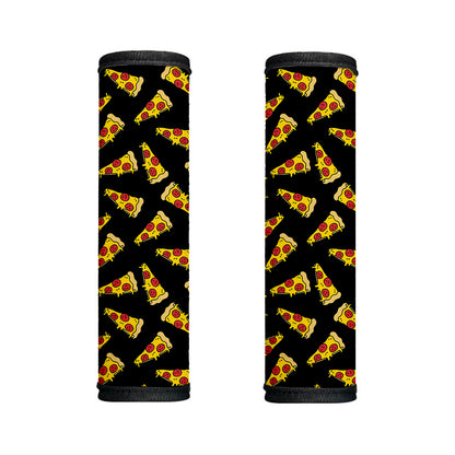 Black Pizza Pattern Print Handle Covers