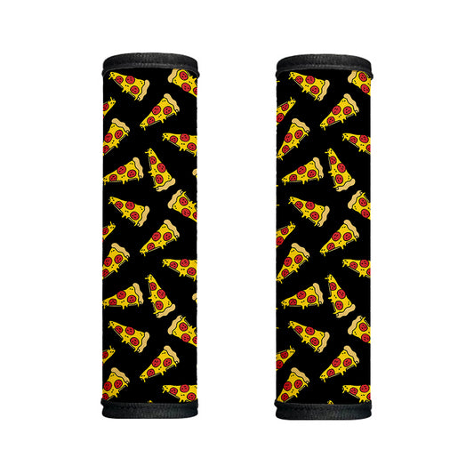 Black Pizza Pattern Print Handle Covers