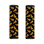 Black Pizza Pattern Print Handle Covers