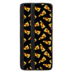 Black Pizza Pattern Print Refrigerator Handle Covers