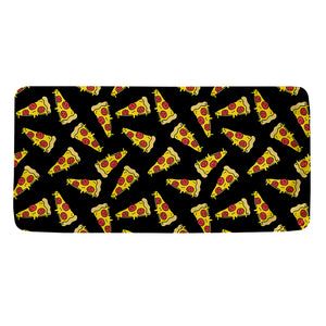 Black Pizza Pattern Print Towel