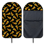Black Pizza Pattern Print Waterproof Car Seat Cover