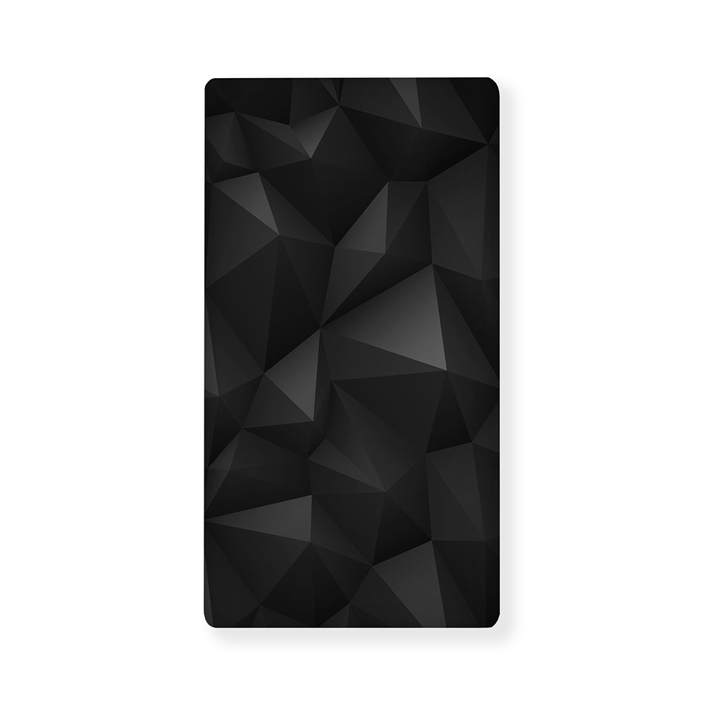 Black Polygonal Geometric Print Baby Crib Sheet