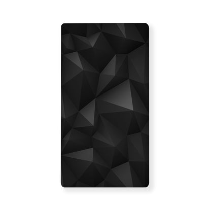 Black Polygonal Geometric Print Baby Crib Sheet
