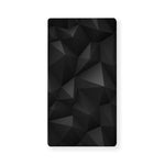 Black Polygonal Geometric Print Baby Crib Sheet