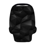 Black Polygonal Geometric Print Baby Seat Cover