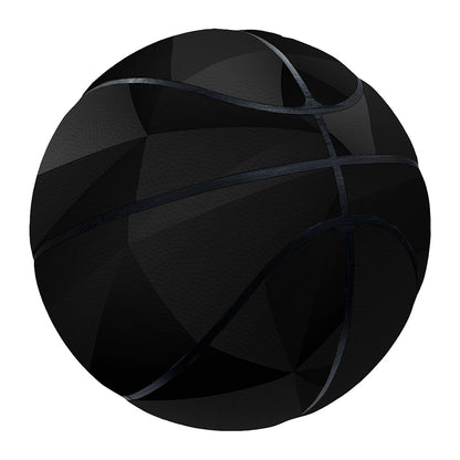 Black Polygonal Geometric Print Basketball