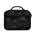 Black Polygonal Geometric Print Briefcase Bible Bag