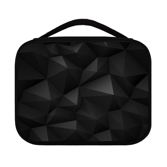 Black Polygonal Geometric Print Classic Bible Case