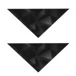 Black Polygonal Geometric Print Dog Bandana