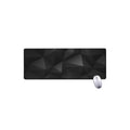 Black Polygonal Geometric Print Extended Mouse Pad