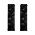 Black Polygonal Geometric Print Handle Covers