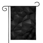 Black Polygonal Geometric Print House Flag