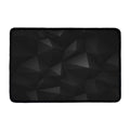 Black Polygonal Geometric Print Kitchen Mat