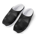 Black Polygonal Geometric Print Mesh Casual Shoes
