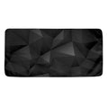 Black Polygonal Geometric Print Towel