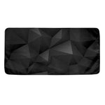 Black Polygonal Geometric Print Towel