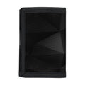Black Polygonal Geometric Print Trifold Wallet