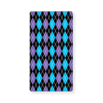 Black Purple And Blue Argyle Print Baby Crib Sheet