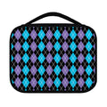 Black Purple And Blue Argyle Print Classic Bible Case