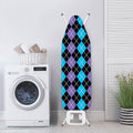 Black Purple And Blue Argyle Print Ironing Board Cover
