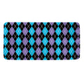 Black Purple And Blue Argyle Print Towel