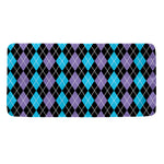 Black Purple And Blue Argyle Print Towel
