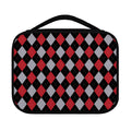 Black Red And Grey Argyle Pattern Print Classic Bible Case